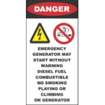 Danger Generator Warning